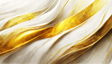 Abstract golden background. Subtle abstract background, blurred patterns on digital art concept, Generative AI.の素材