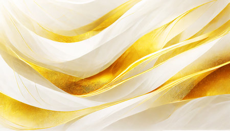 Abstract golden background. Subtle abstract background, blurred patterns on digital art concept, Generative AI.の素材