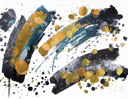 Metal texture and Grunge set watercolor for background  on digital art concept, Generative AI.aの素材