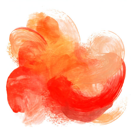 abstract 3D art, modern orange painting, gray and orange wall art.の素材