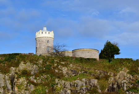 Clifton observatory with blue skyのeditorial素材