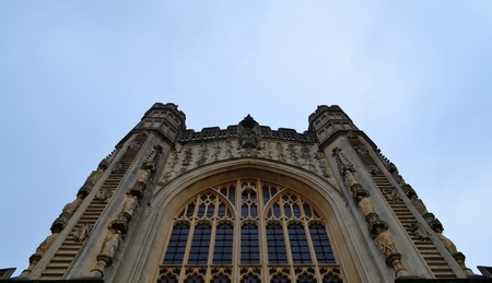 Exterior of Bath Abbeyの写真素材