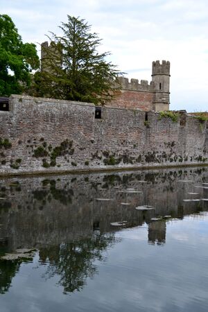 Exterior from Bishops Palace in Wellsの写真素材