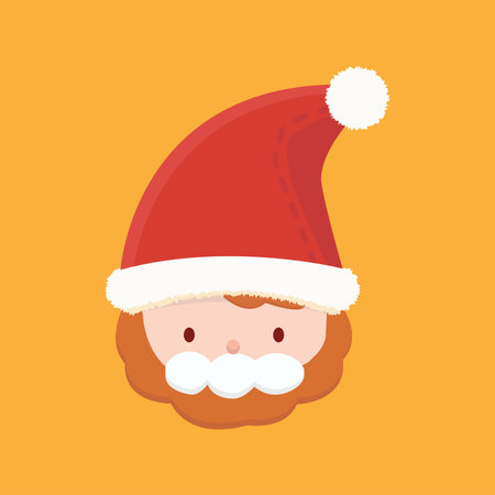 elf man with Christmas hat colorful ornaments icon. Winter event. Chrismas decorations. Happy new year. doodle elements.のイラスト素材
