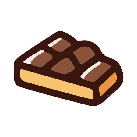 Chocolates bar sweet dessert. Flat Design isolated colored clipart.のイラスト素材