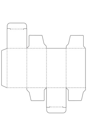Box packaging, Geometric Printable Packaging Template