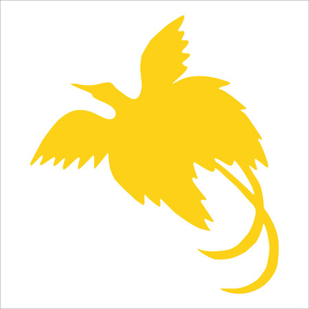 Papua element flag national material designのイラスト素材