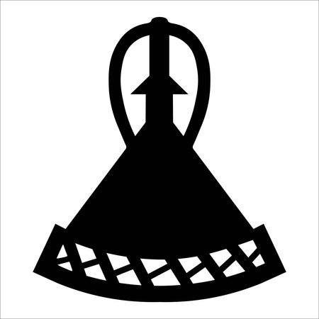 Lesotho element flag national material designのイラスト素材