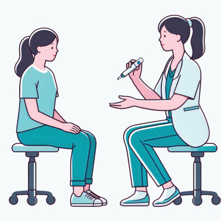 nurse using glucometer for check blood sugar levelの素材