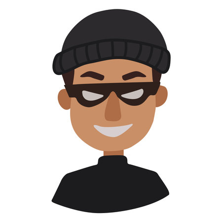 Scammers, Thief, criminal, robber iconのイラスト素材