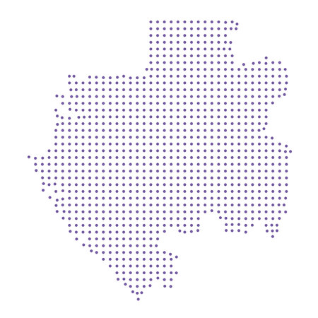 Gabon map dotted pattern design purple circleのイラスト素材