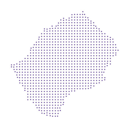 Lebanon map dotted pattern design purple circleのイラスト素材