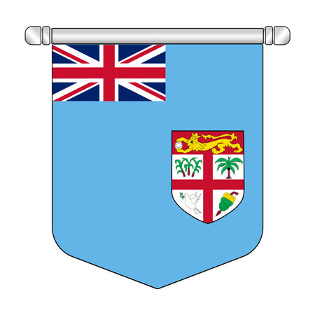 Equatorial Fiji National Banner Symbol Hangingのイラスト素材