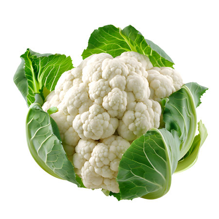 Cauliflower isolated on transparent backgroundの素材