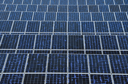 Pattern of the solar energy panels top view
