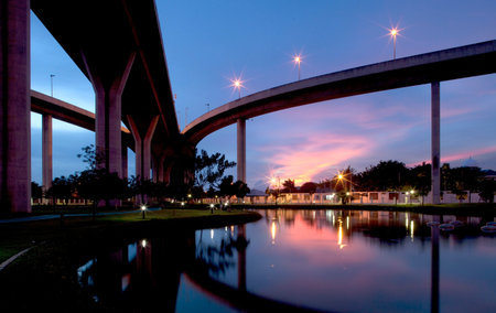 The industrial ring road, in Bangkok, Thailand  
