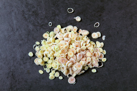 chopped lemongrassの写真素材