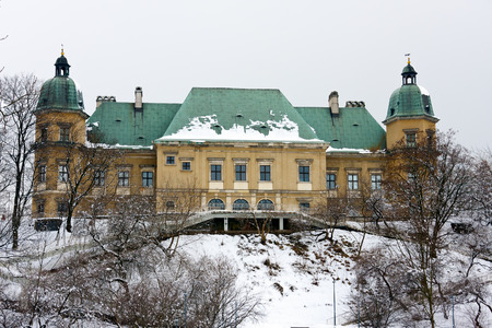 Ujazdow Castle in winter time, Warsawのeditorial素材