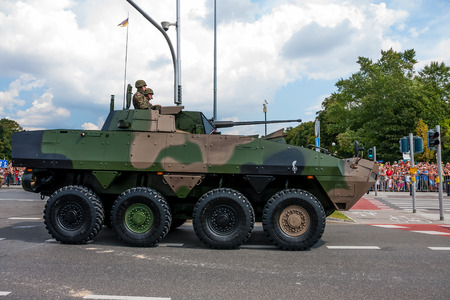 WARSAW City, POLAND Rosomak - Wheeled Armored Vehicleのeditorial素材