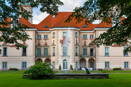 Otwock Wielki Baroque Palace, residence of the Bielinski familyのeditorial素材