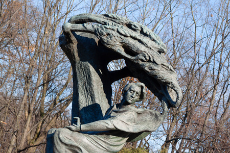 Frederic Chopin Statueのeditorial素材