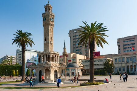 Konak Square, Clock Tower, symbol of Izmirのeditorial素材