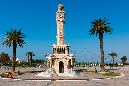 IZMIR, TURKEY, Clock Tower at the Konak Squareのeditorial素材
