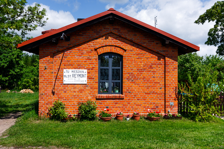 Lipce Reymontowskie Village, Lineman House, Wladyslaw Reymont lived here,のeditorial素材