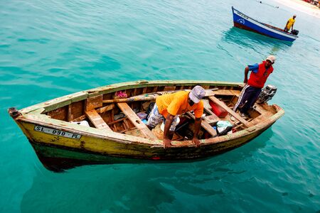 Fishermen of Cape Verde, Africaのeditorial素材
