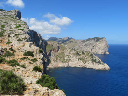 Cliff in the Serra de Tramuntana. The sea in Mallorca. Mediterraneanの写真素材