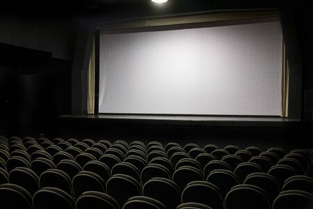 An empty cinema, waiting for the showの写真素材