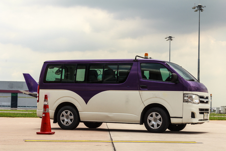 Vehicle stop to serviceの写真素材