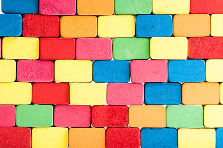 colour block woodの写真素材