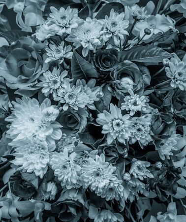 Beautiful vintage flower texture backgroundの写真素材