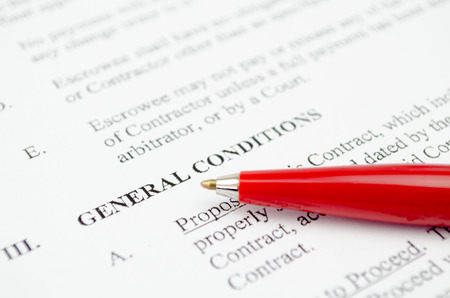 General conditionsの写真素材