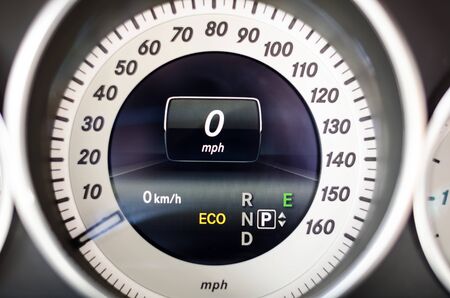 Close up dashboard or mileage carの写真素材