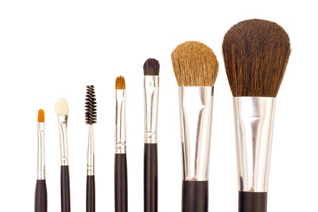 A set of brushes for applying makeupの写真素材
