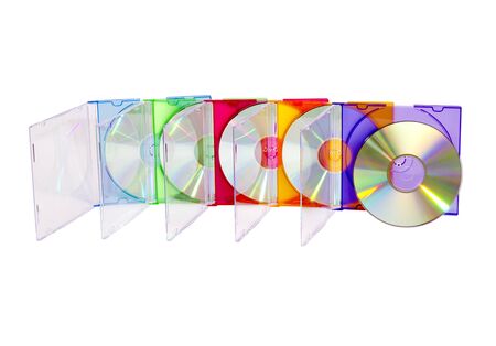 Colorful CD boxed set in the seriesの写真素材