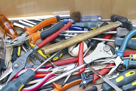 a bunch of different instruments in the backgroundの写真素材