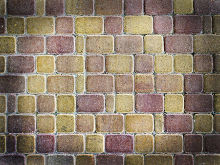 illustration of a brick wall in grunge style background
