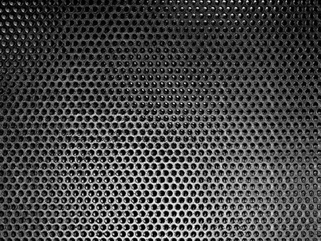 Black Iron Grill and the substrate from the grid as a backgroundの写真素材