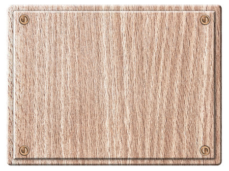 Empty wooden plank light wood isolated on white background