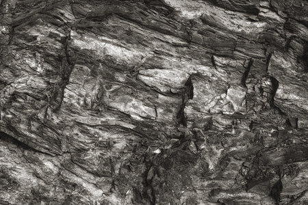 stone rock with cracks in the grunge background