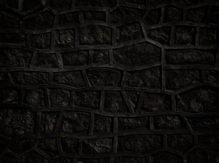 dark reinforced cement stone wall in the vintage background. Created without the use of artificial intelligenceの写真素材