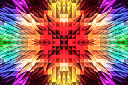 abstract multicolored geometric vintage backgroundの写真素材