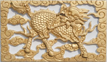 gold dragonの写真素材