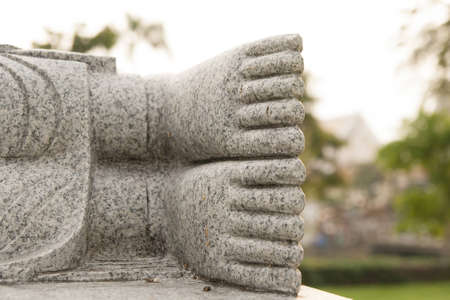 foot of buddhaの写真素材