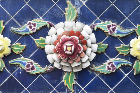 Art disk flower buildingの写真素材