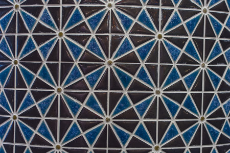 The Wall building with many abstract  