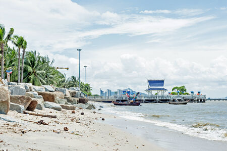 Stone beach in chonburi  の写真素材